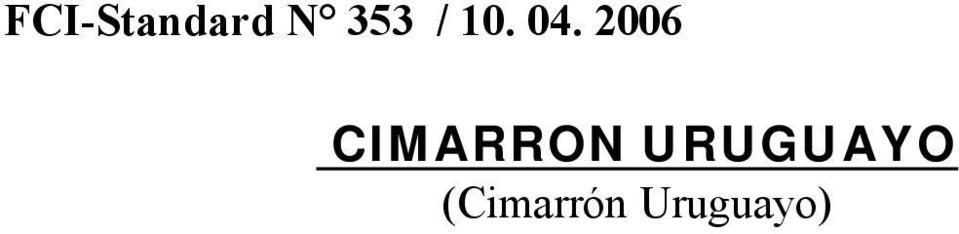 2006 CIMARRON