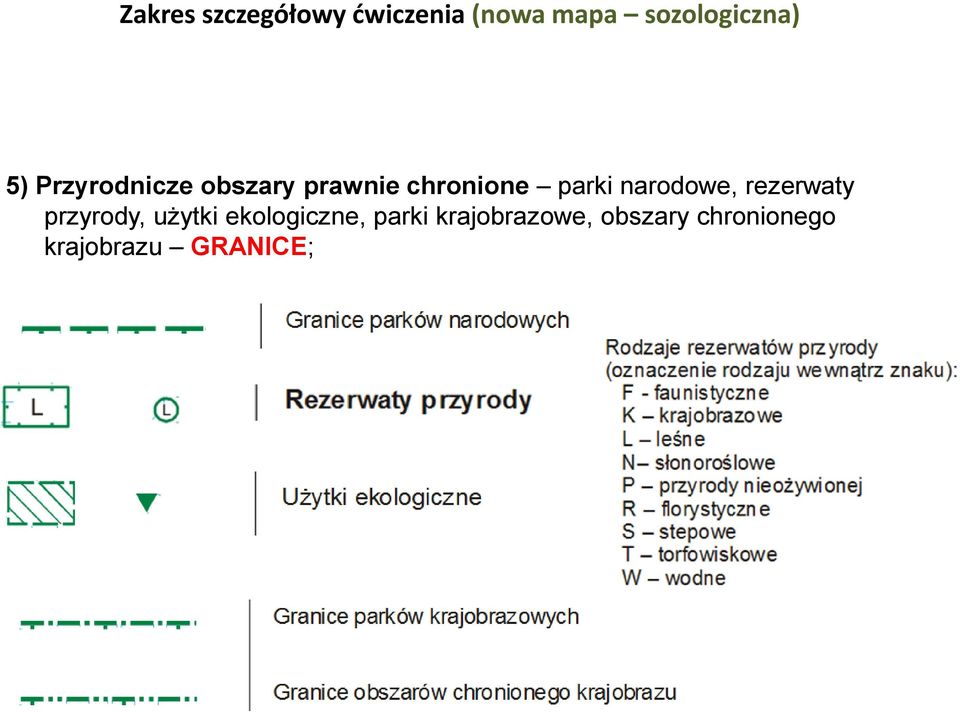 chronione parki narodowe, rezerwaty przyrody, użytki