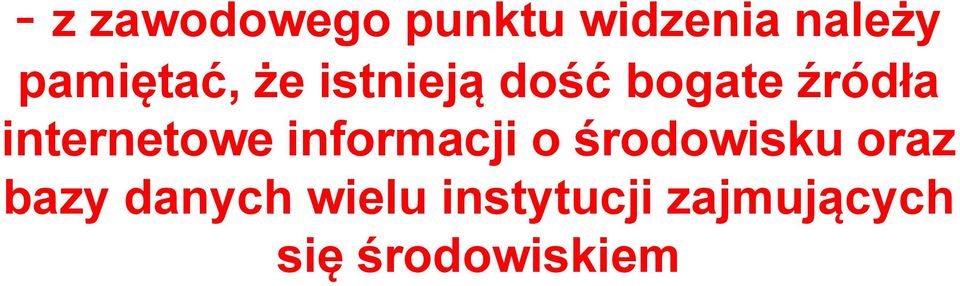 internetowe informacji o środowisku oraz