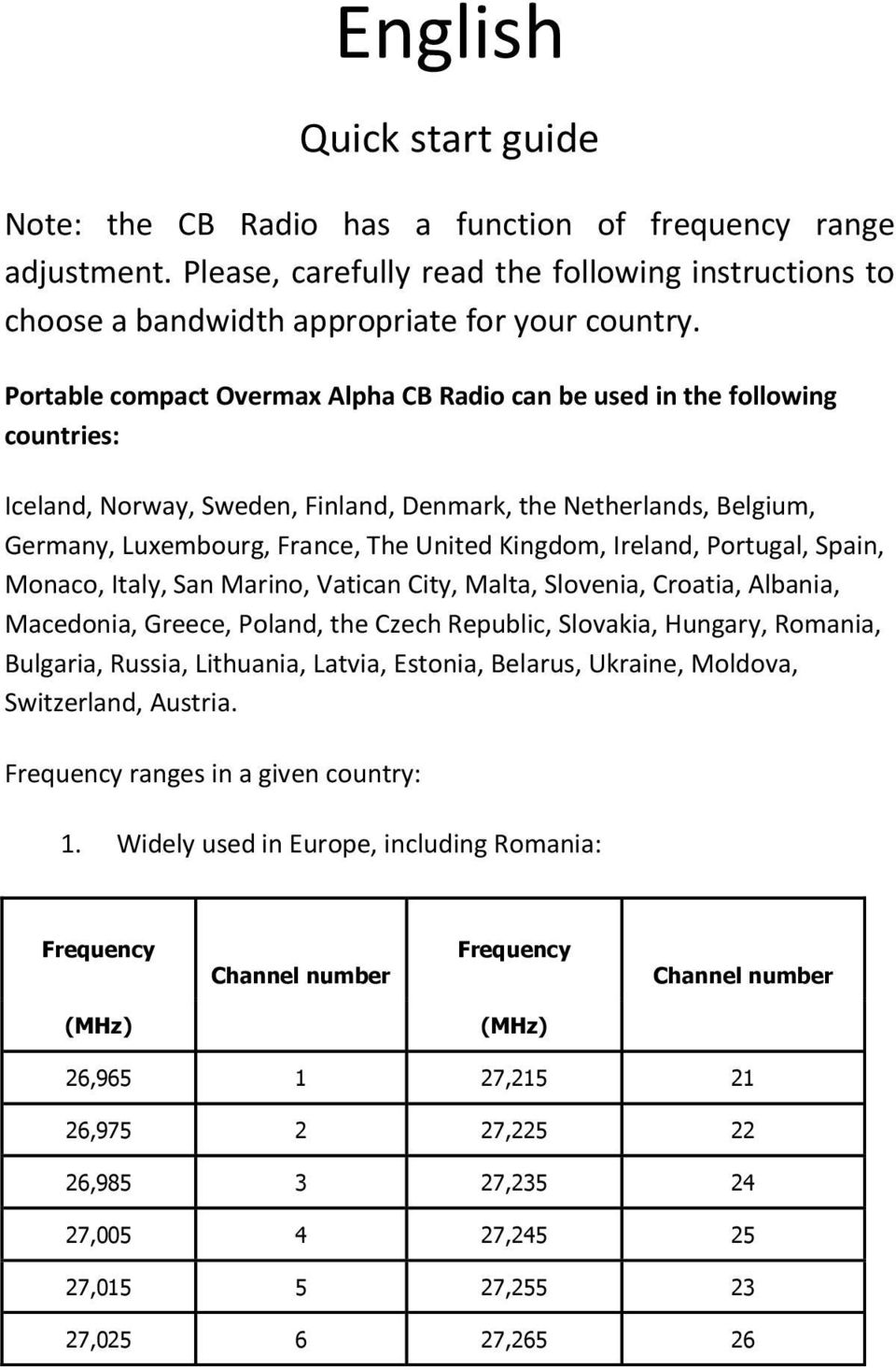 Ireland, Portugal, Spain, Monaco, Italy, San Marino, Vatican City, Malta, Slovenia, Croatia, Albania, Macedonia, Greece, Poland, the Czech Republic, Slovakia, Hungary, Romania, Bulgaria, Russia,