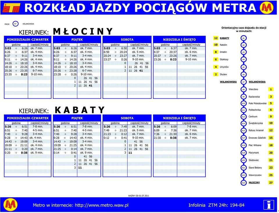 ok 4 min 26 4 56 4 Ursynów 2:26 23:35 6-7 min 2:26 23:28 6-7 min 2 26 4 23:35 :23 9- min 23:28 :26 9- min 2 Służew 26 4 56 26 4 56 WILANOWSKA WILANOWSKA 2 26 4 Wierzbno Racławicka 3 Pole Mokotowskie