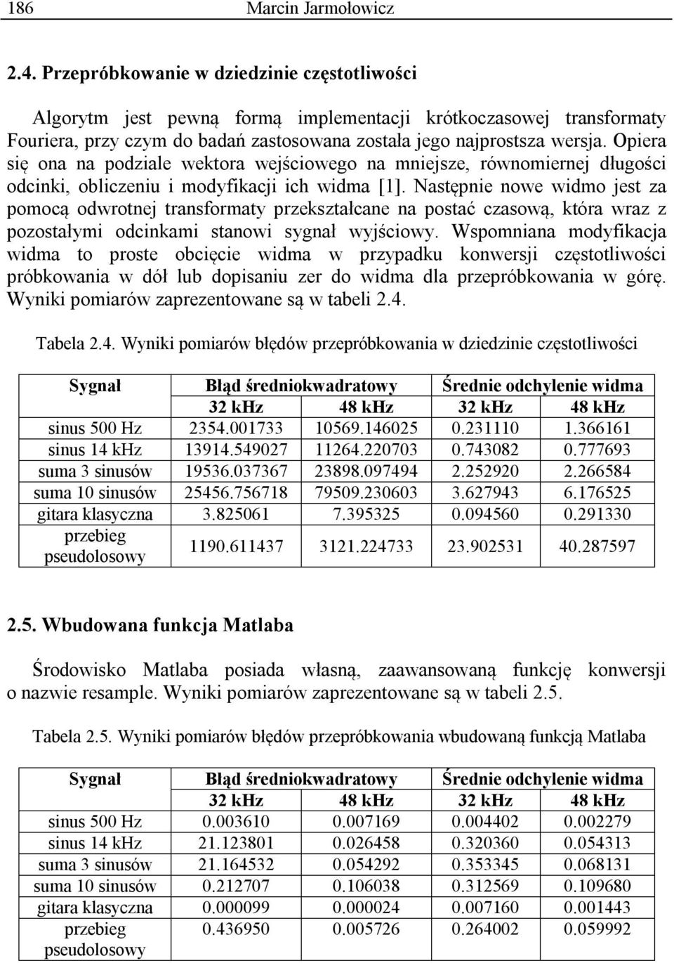 Opiera się ona na podziale wektora wejściowego na mniejsze, równomiernej długości odcinki, obliczeniu i modyfikacji ich widma [1].