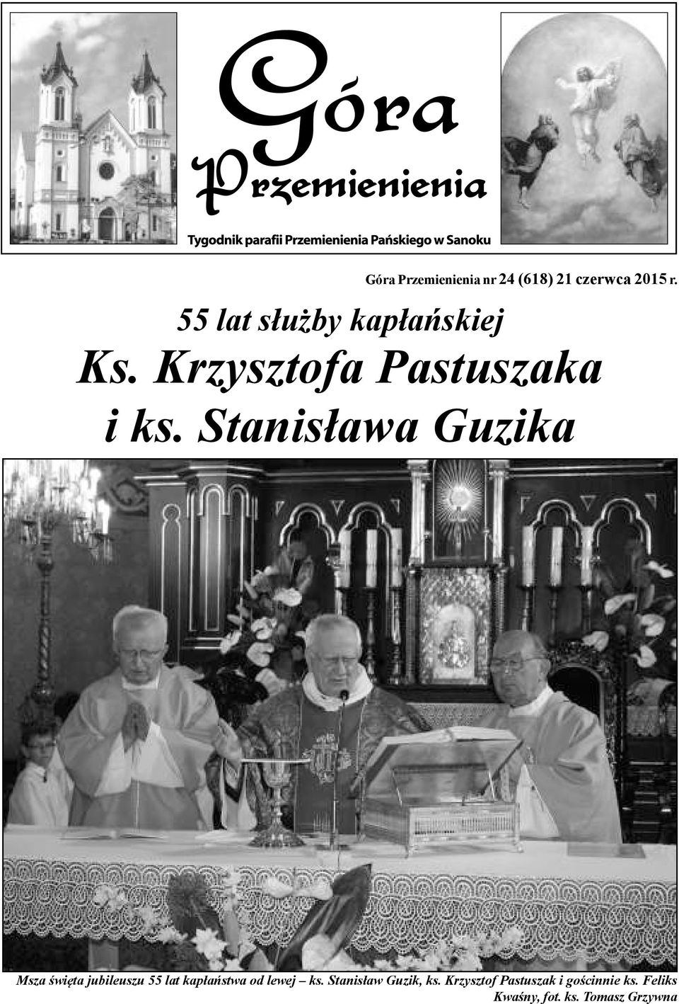 Stanis³awa Guzika Msza œwiêta jubileuszu 55 lat kap³añstwa od lewej ks.