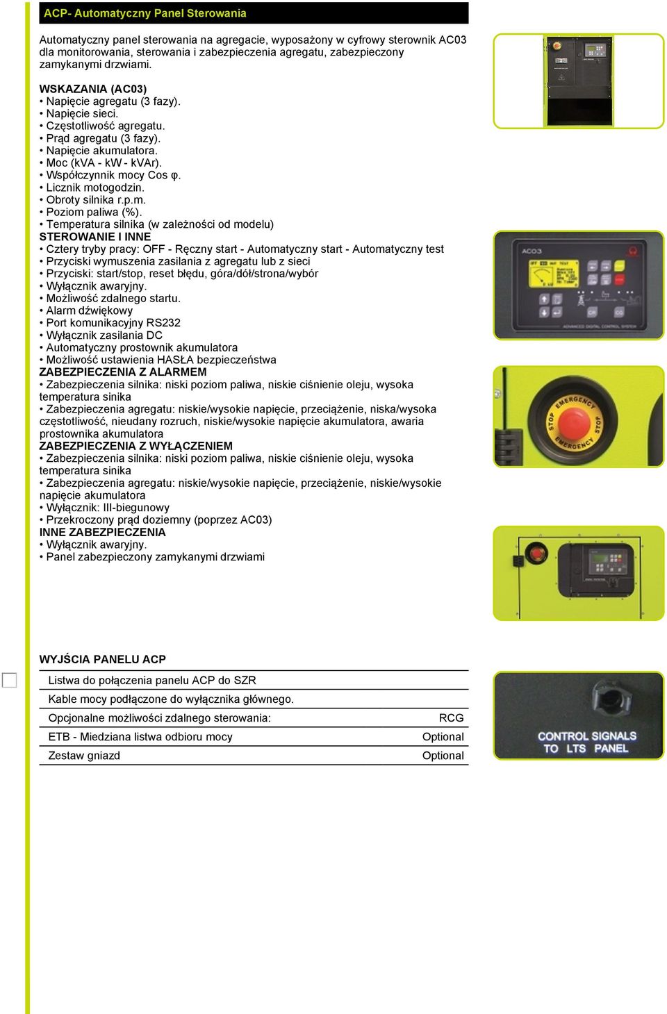 Licznik motogodzin. Obroty silnika r.p.m. Poziom paliwa (%).