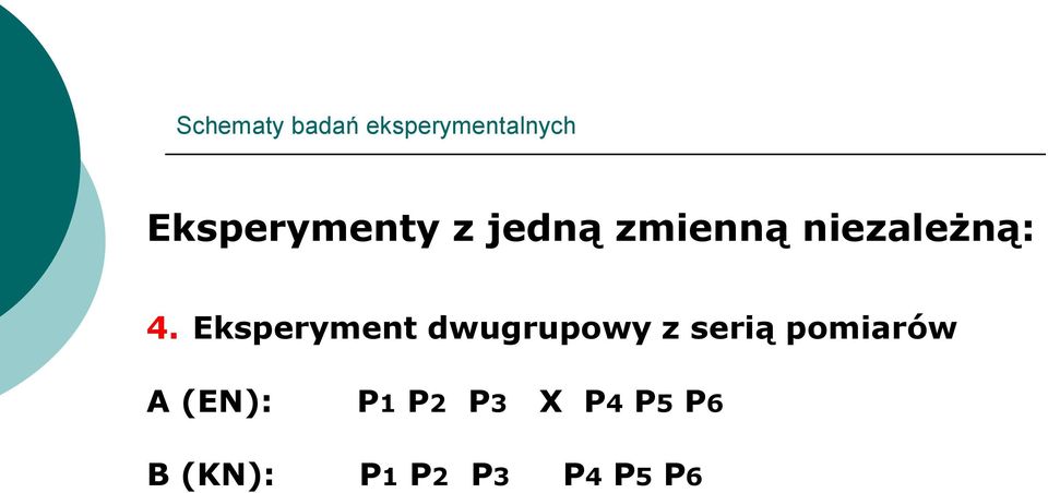 Eksperyment dwugrupowy z serią pomiarów A