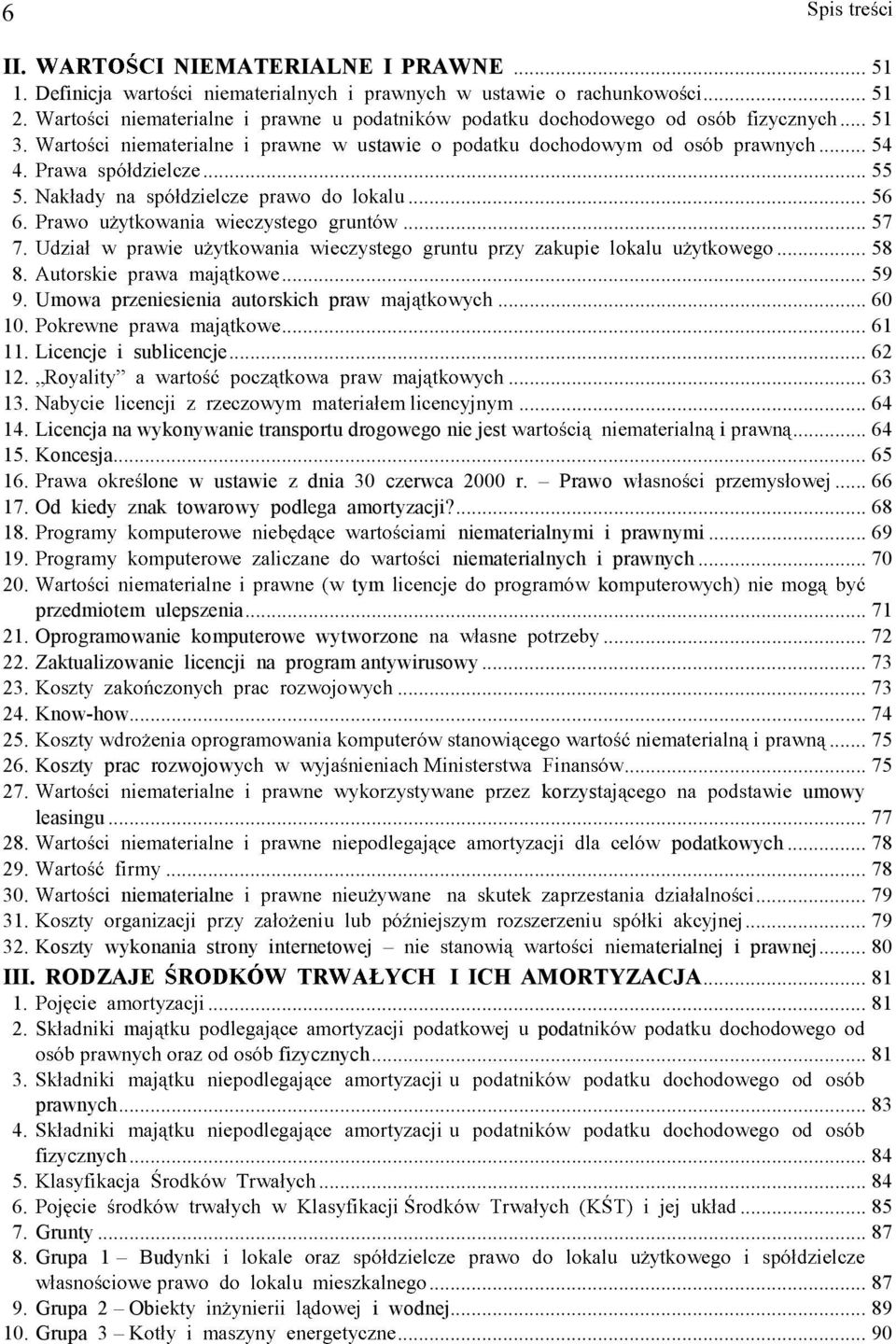 Od kiedy znak towarowy podlega amortyzacji?... 68 18. niematerialnymi i prawnymi... 69 19. niematerialnych i prawnych... 70 20. tym ko przedmiotem ulepszenia... 71 21.