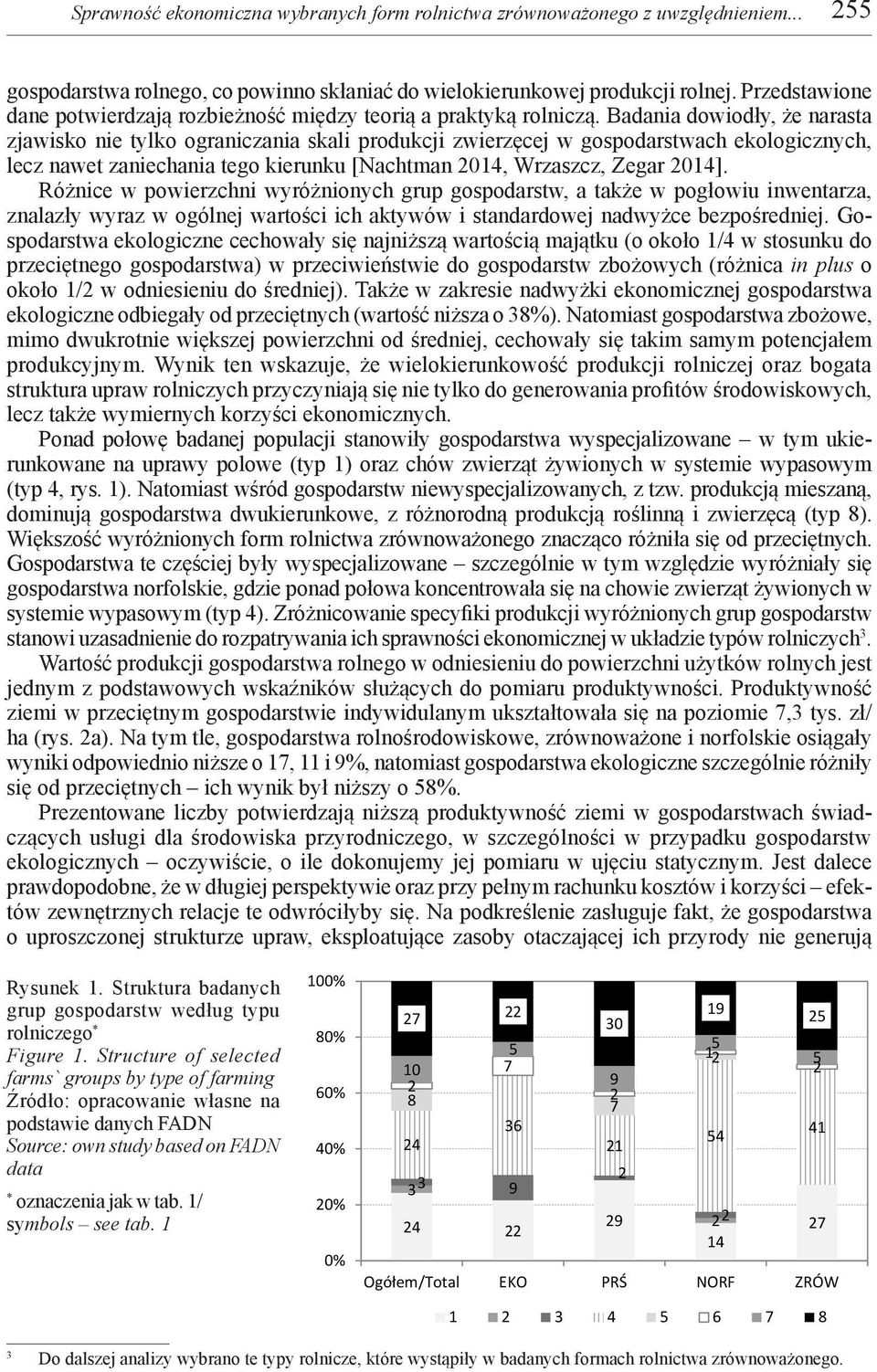 Badania dowiodły, że narasta zjawisko nie tylko ograniczania skali produkcji zwierzęcej w gospodarstwach ekologicznych, lecz nawet zaniechania tego kierunku [Nachtman 1, Wrzaszcz, Zegar 1].