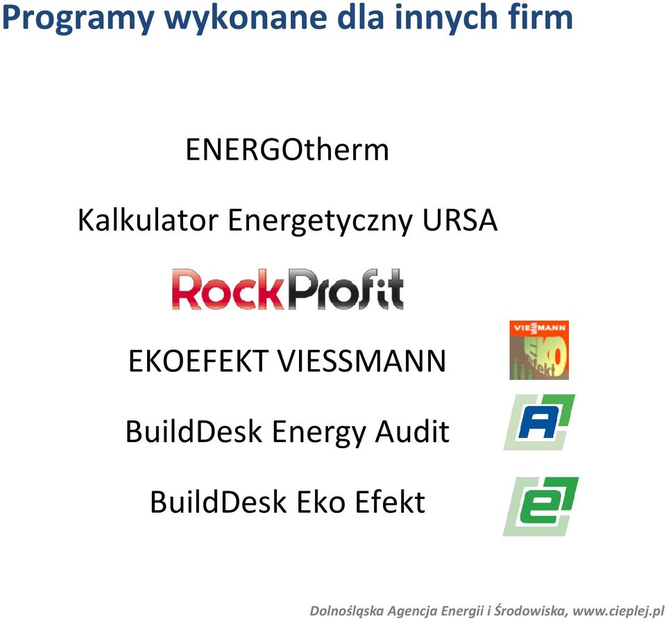 BuildDesk Energy Audit BuildDesk Eko Efekt