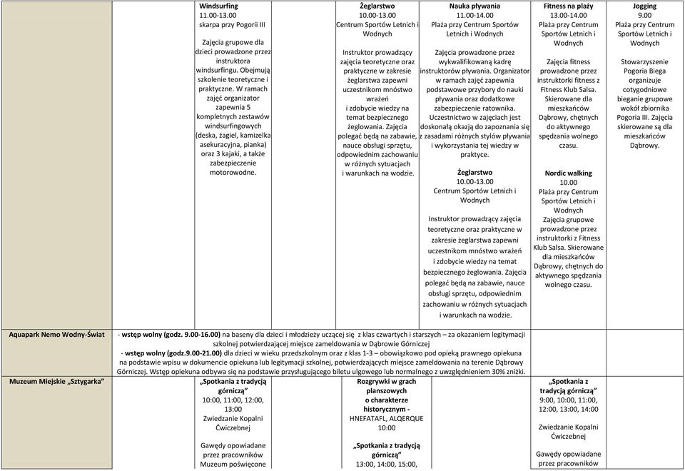 00 Centrum Instruktor prowadzący zajęcia teoretyczne oraz praktyczne w zakresie żeglarstwa zapewni uczestnikom mnóstwo wrażeń i zdobycie wiedzy na temat bezpiecznego żeglowania.