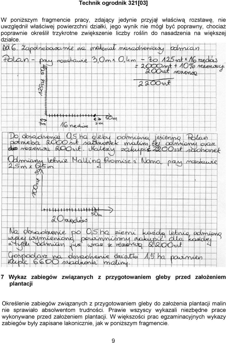 7 Wykaz zabiegów związanych z przygotowaniem gleby przed założeniem plantacji Określenie zabiegów związanych z przygotowaniem gleby do założenia plantacji