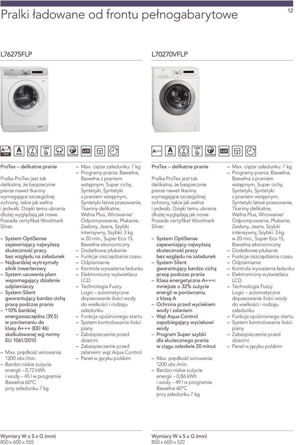 Najbardziej wytrzymały silnik inwerterowy System usuwania plam wspomagający działanie odplamiaczy System Silent gwarantujący bardzo cichą pracę podczas prania *10% bardziej energooszczędna (39,5) w