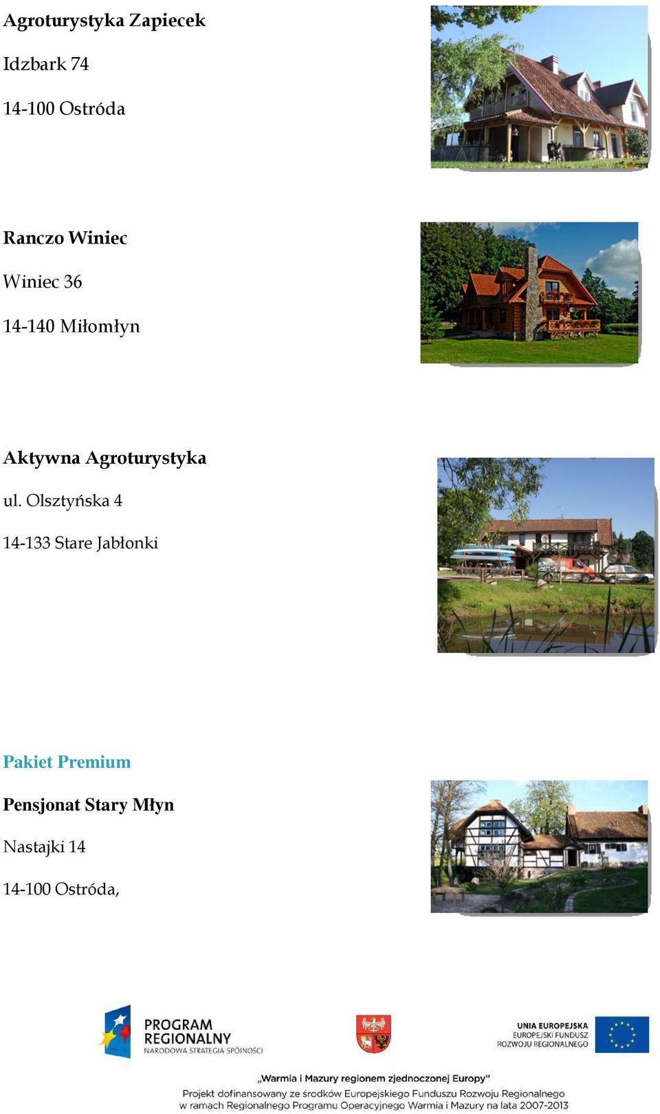 Agroturystyka ul.