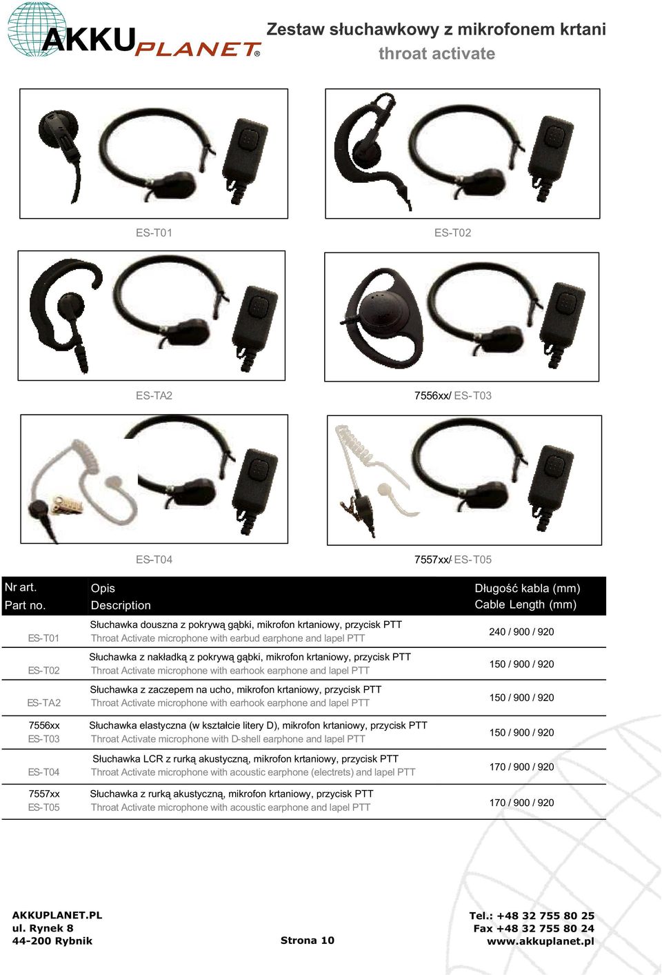 lapel PTT Słuchawka z nakładką z pokrywą gąbki, mikrofon krtaniowy, przycisk PTT Throat Activate microphone with earhook earphone and lapel PTT Słuchawka z zaczepem na ucho, mikrofon krtaniowy,