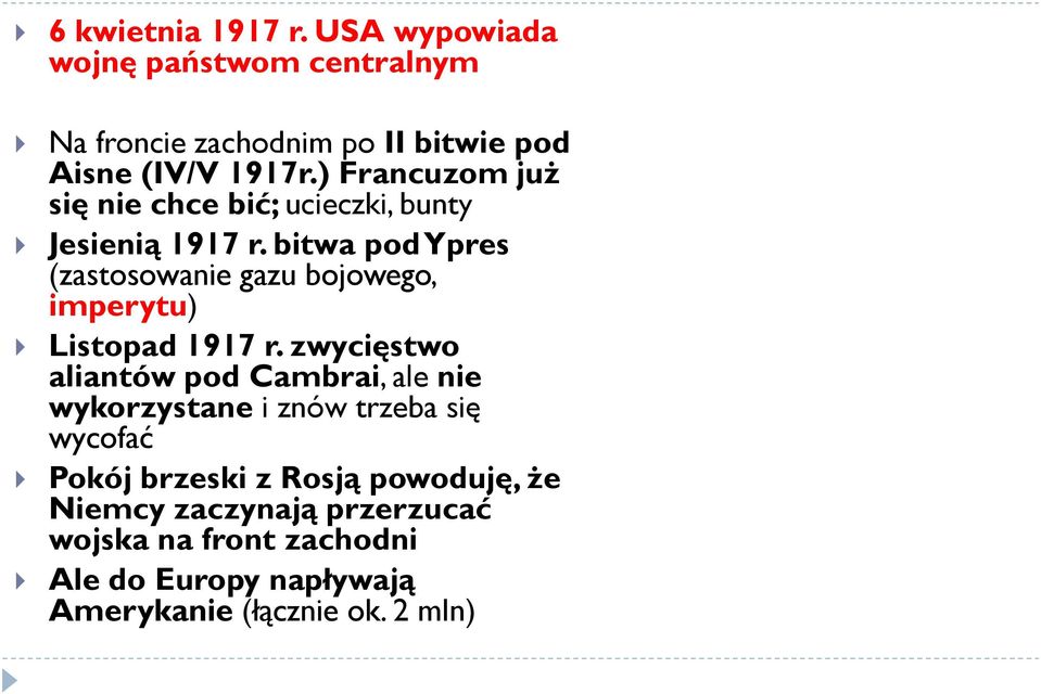 bitwa pod Ypres (zastosowanie gazu bojowego, imperytu) Listopad 1917 r.