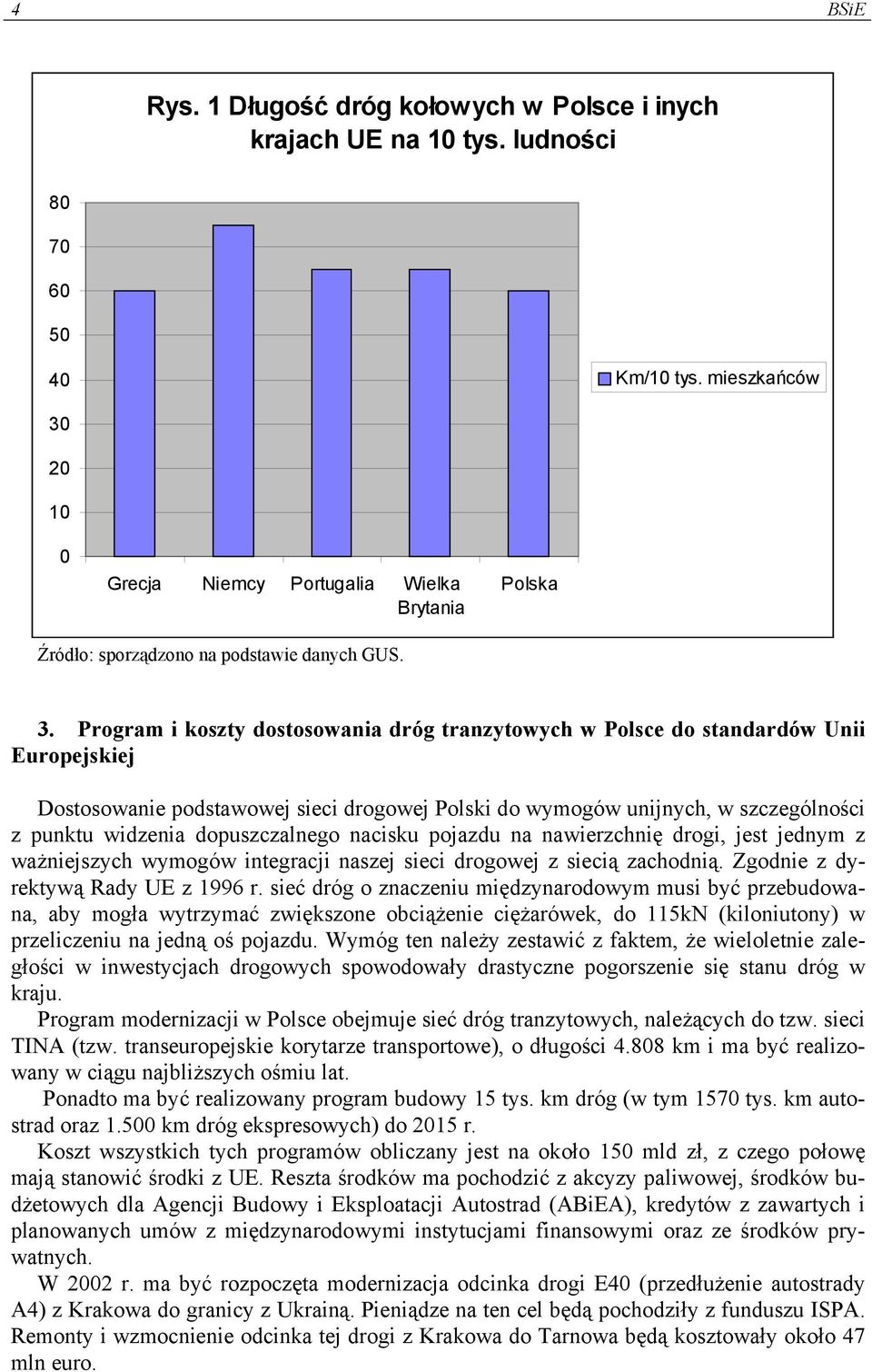 20 10 0 Grecja Niemcy Portugalia Wielka Brytania Polska Źródło: sporządzono na podstawie danych GUS. 3.