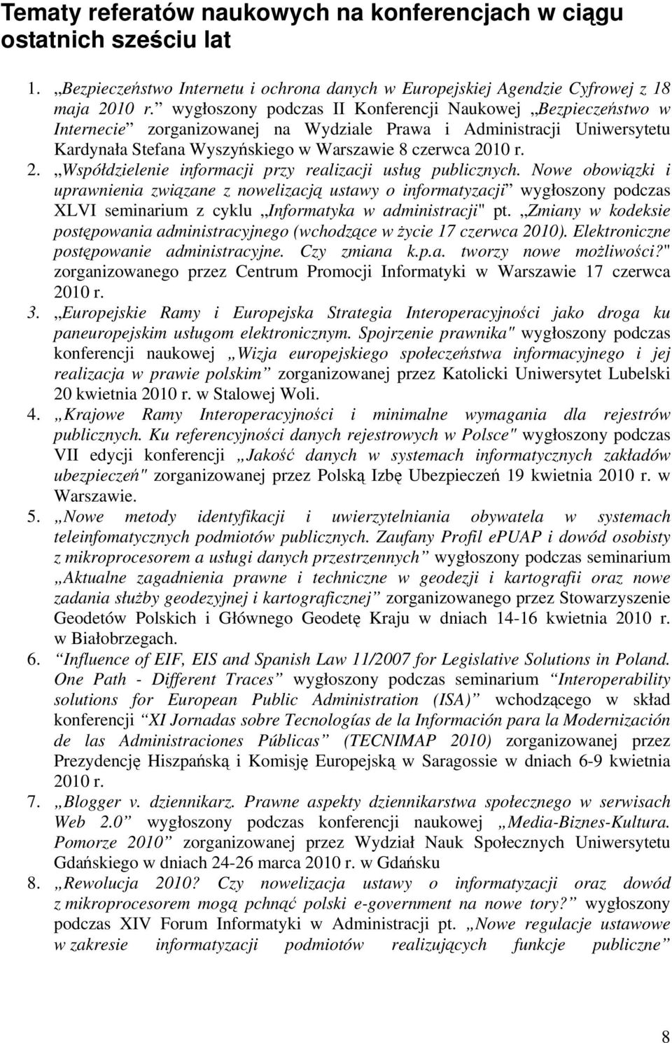 10 r. 2. Współdzielenie informacji przy realizacji usług publicznych.