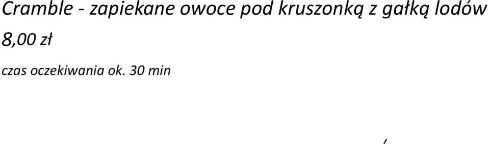 gałką lodów 8,00 zł