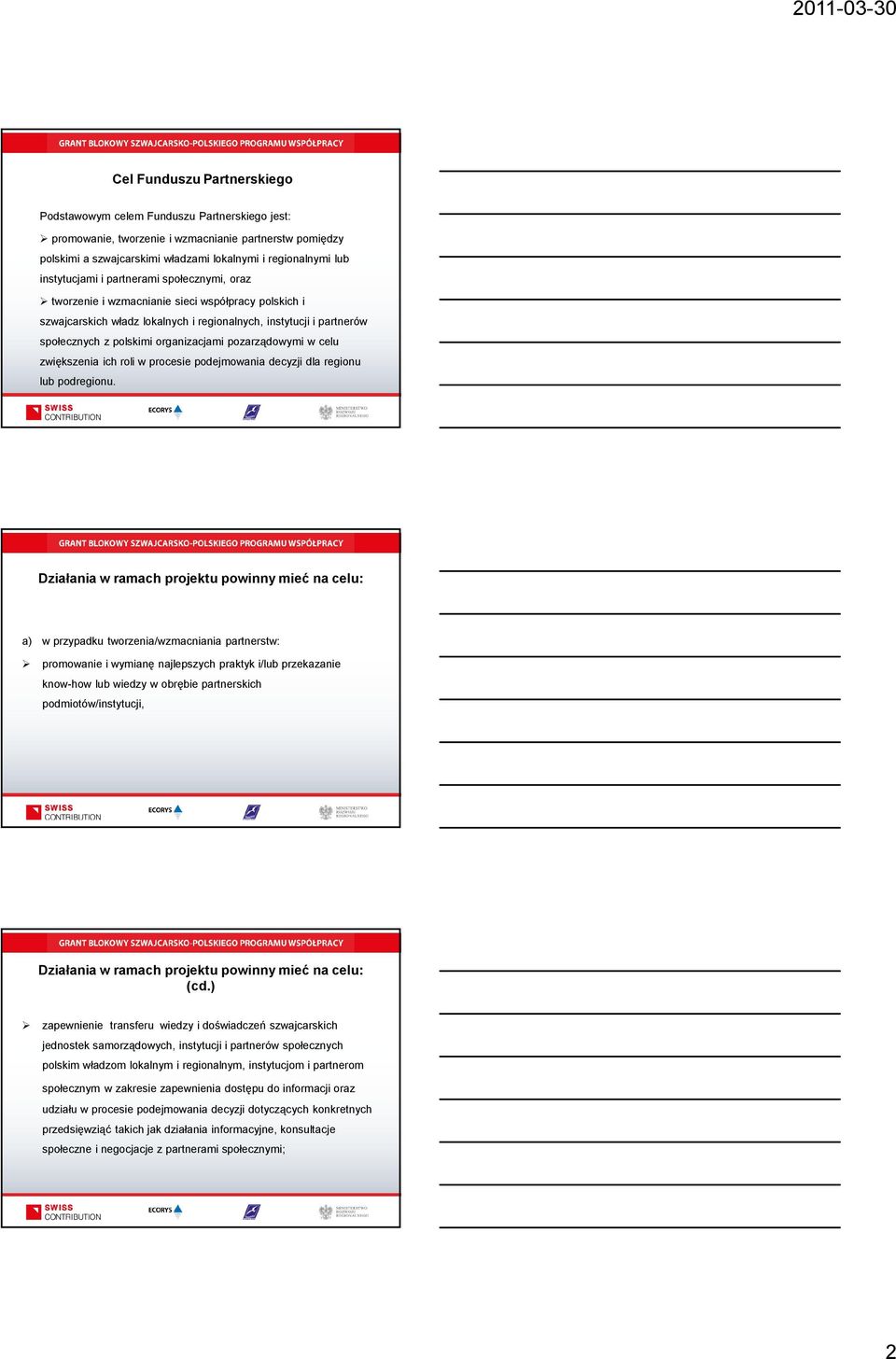 organizacjami pozarządowymi w celu zwiększenia ich roli w procesie podejmowania decyzji dla regionu lub podregionu.