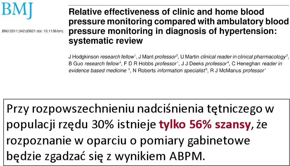 tylko 56% szansy, że rozpoznanie w oparciu o