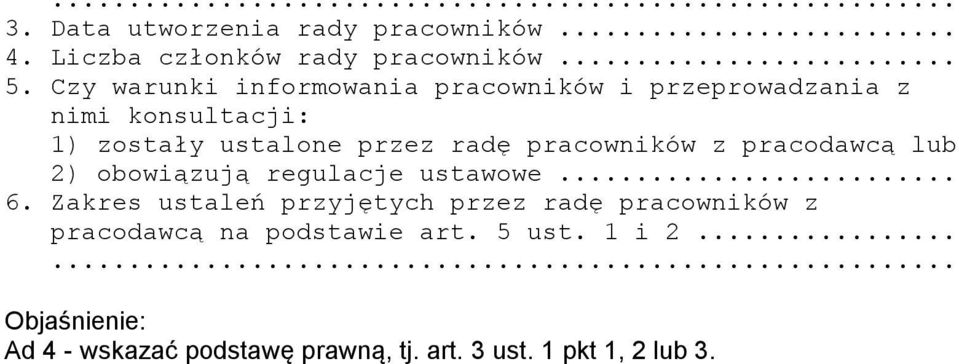 pracowników z pracodawcą lub 2) obowiązują regulacje ustawowe... 6.