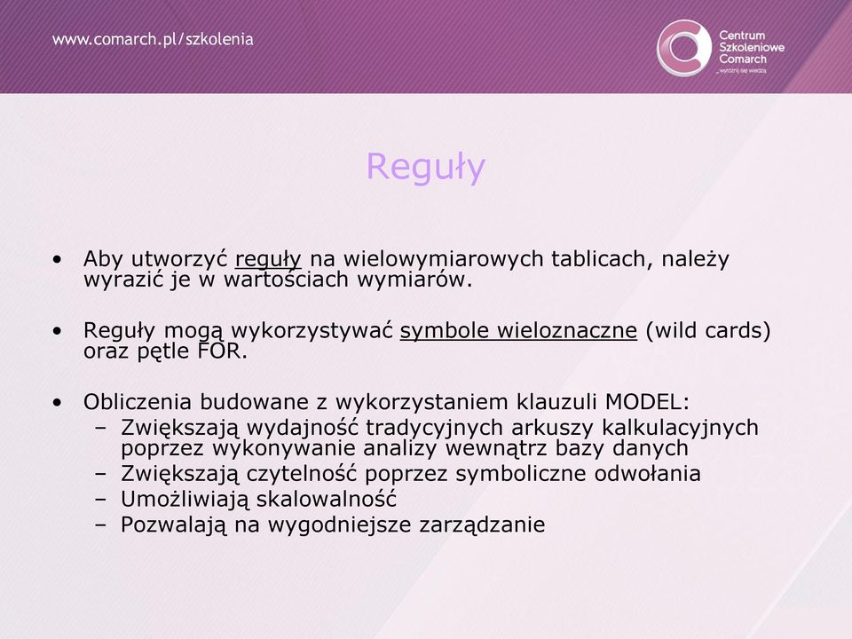 Obliczenia budowane z wykorzystaniem klauzuli MODEL: Zwiększają wydajność tradycyjnych arkuszy kalkulacyjnych