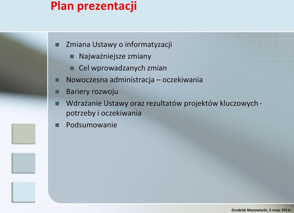 administracja oczekiwania Bariery rozwoju Wdrażanie Ustawy
