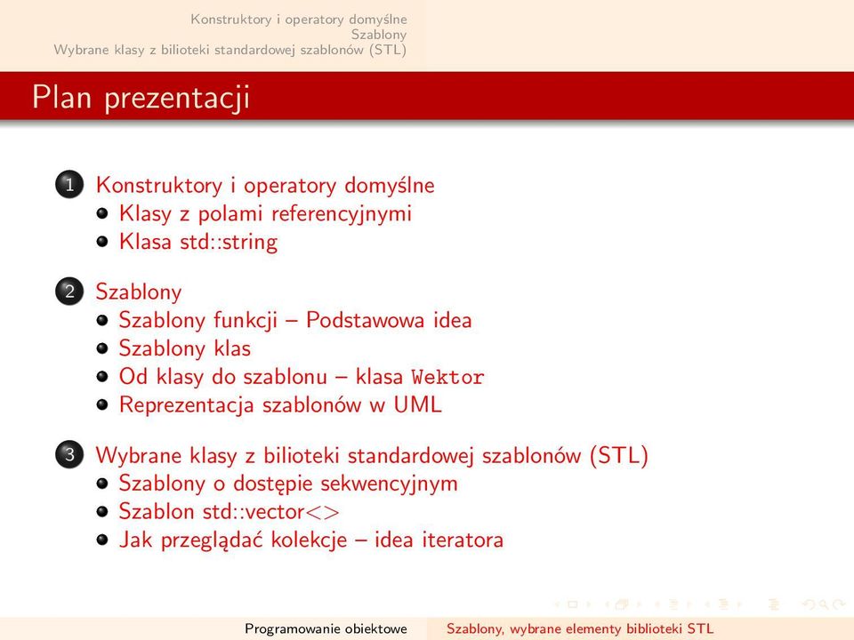 funkcji Podstawowa idea klas 3 o dostępie sekwencyjnym