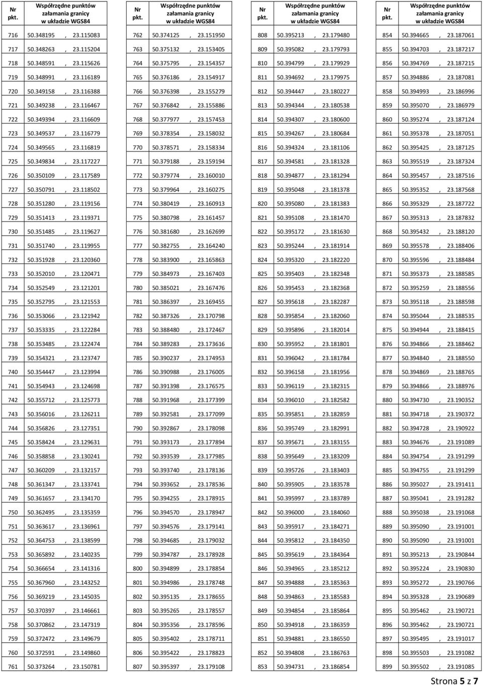 187081 720 50.349158, 23.116388 766 50.376398, 23.155279 812 50.394447, 23.180227 858 50.394993, 23.186996 721 50.349238, 23.116467 767 50.376842, 23.155886 813 50.394344, 23.180538 859 50.395070, 23.