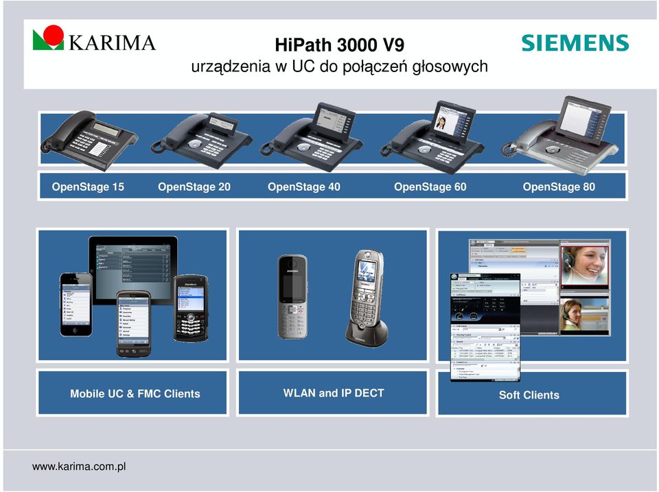 UC & FMC Clients OpenStage 40 WLAN and IP