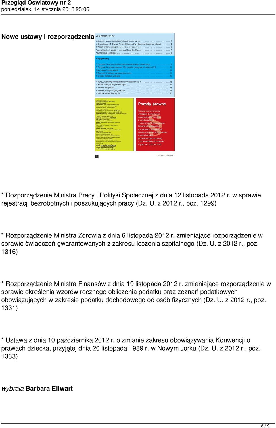 1316) * Rozporządzenie Ministra Finansów z dnia 19 listopada 2012 r.