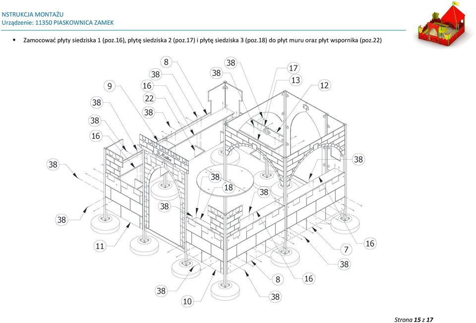 17) i płytę siedziska 3 (poz.