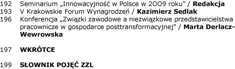 zawodowe a niezwiązkowe przedstawicielstwa pracownicze w gospodarce