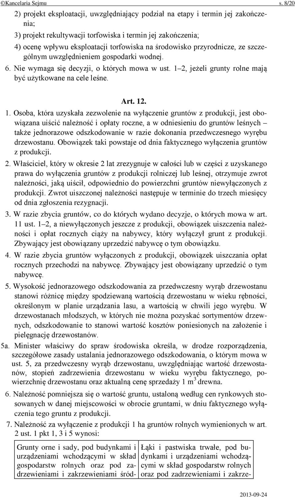 środowisko przyrodnicze, ze szczególnym uwzględnieniem gospodarki wodnej. 6. Nie wymaga się decyzji, o których mowa w ust. 1 