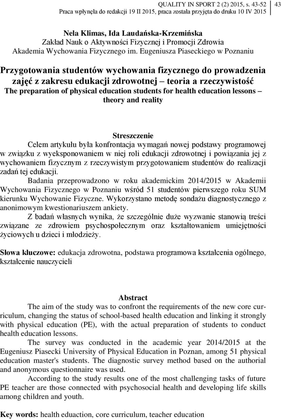 Wychowania Fizycznego im.