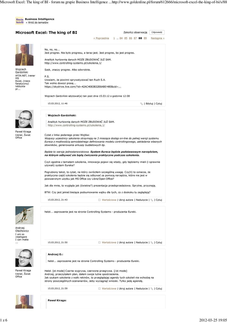 no, no Jest progres. Nie było progresu, a teraz jest. Jest progres, bo jest progres. Analityk hurtownię danych MOŻE ZBUDOWAĆ JUŻ SAM. http://www.controlling-systems.
