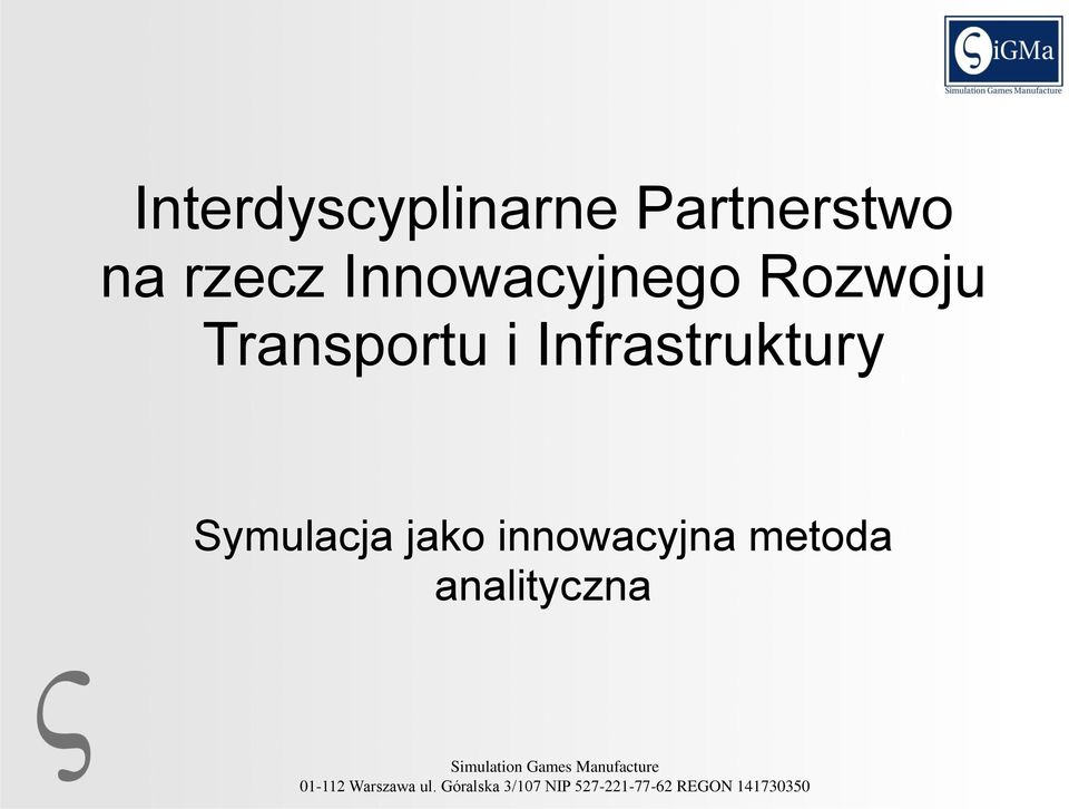 Transportu i Infrastruktury