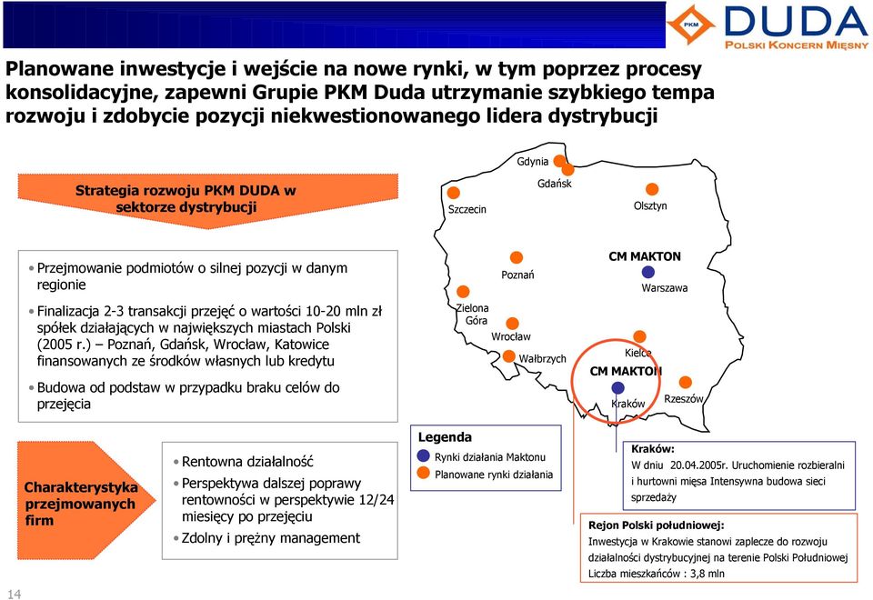 spółek działających w największych miastach Polski (2005 r.