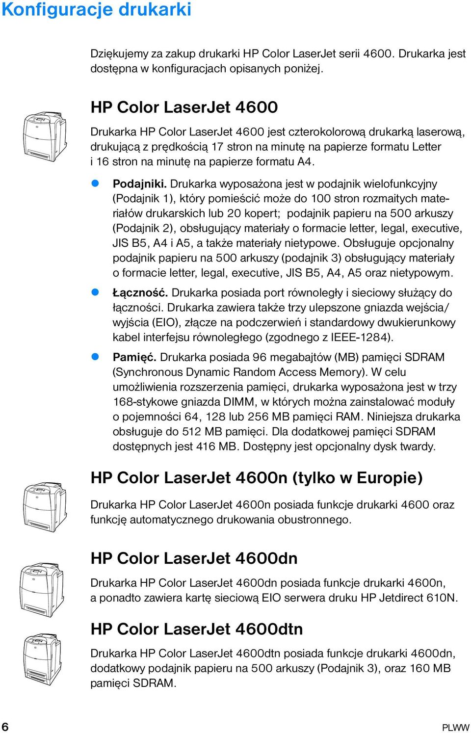 formatu A4. Podajniki.