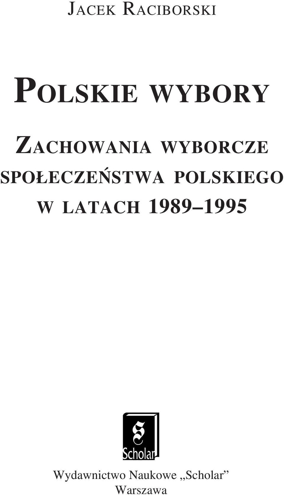 ECZEÑSTWA POLSKIEGO W LATACH