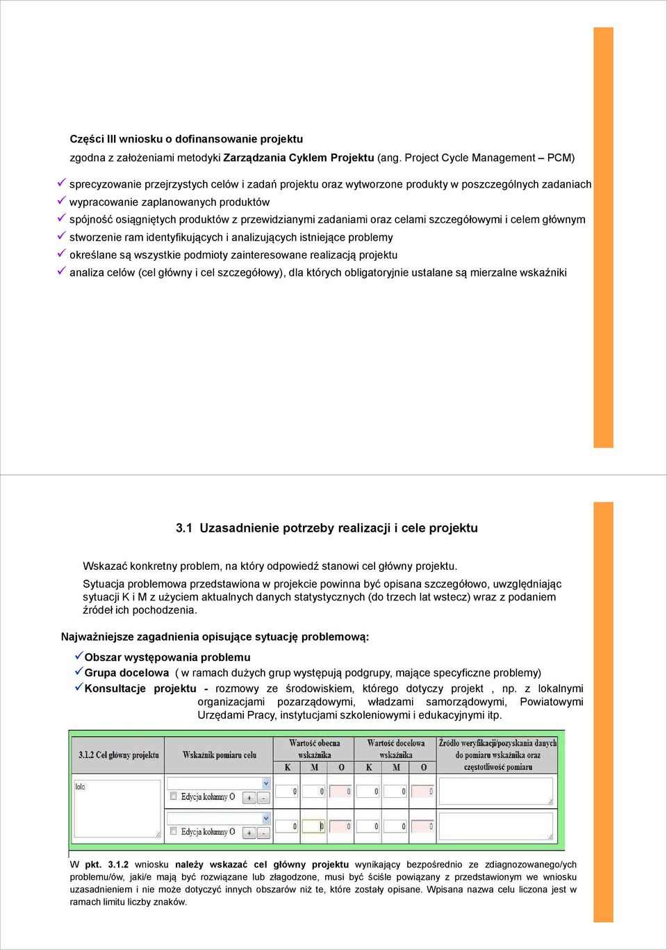 produktów z przewidzianymi zadaniami oraz celami szczegółowymi i celem głównym stworzenie ram identyfikujących i analizujących istniejące problemy określane są wszystkie podmioty zainteresowane