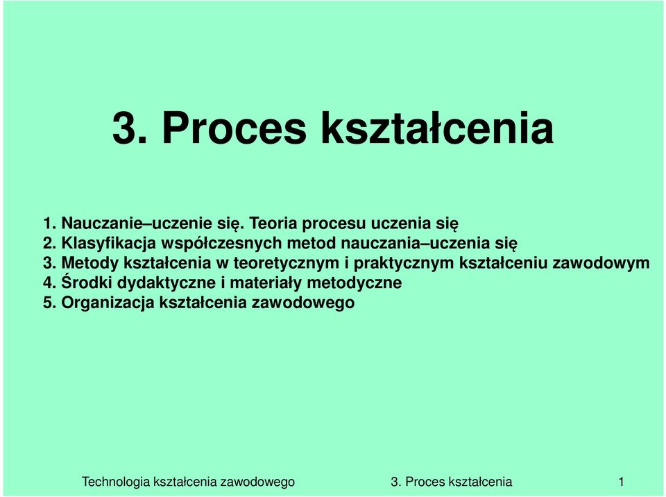 Metody kształcenia w teoretycznym i praktycznym kształceniu zawodowym 4.