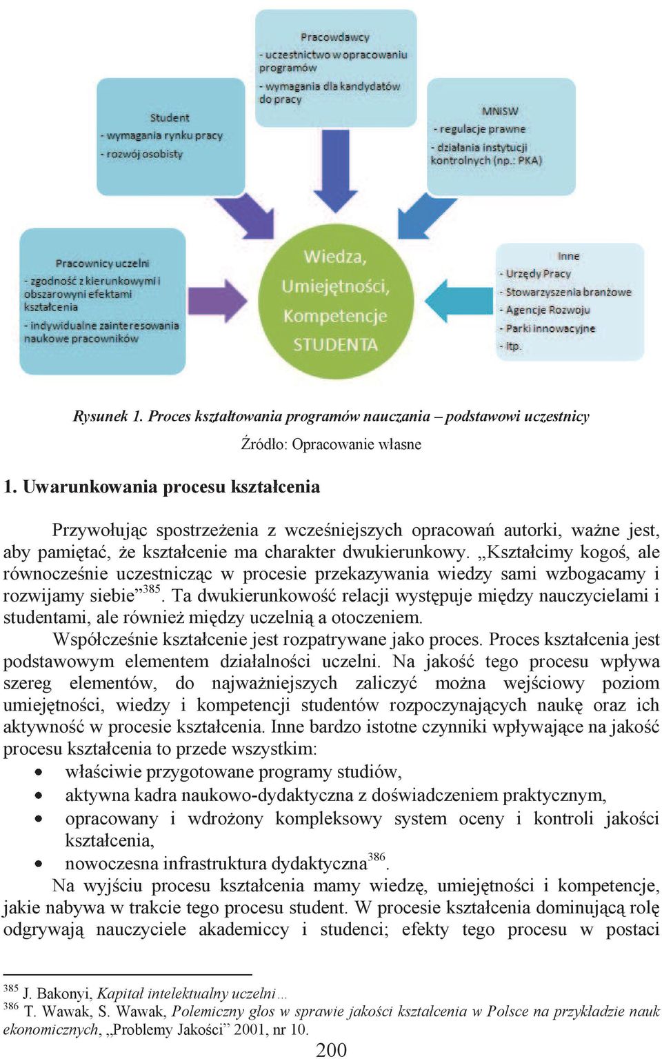 Kształcimy kogoś, ale równocześnie uczestnicząc w procesie przekazywania wiedzy sami wzbogacamy i rozwijamy siebie 385.