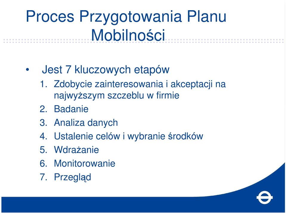 Zdobycie zainteresowania i akceptacji na najwyŝszym szczeblu