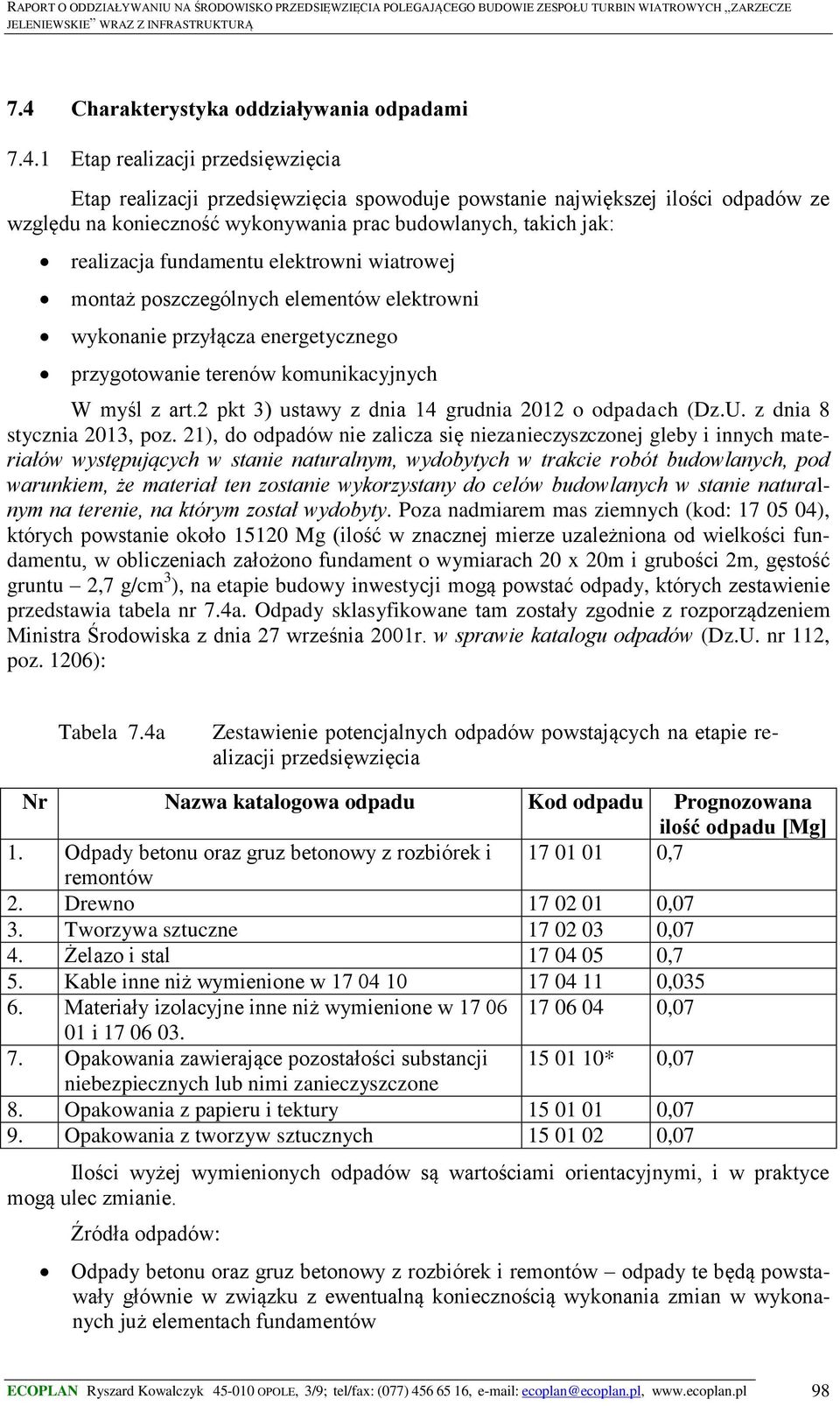 art.2 pkt 3) ustawy z dnia 14 grudnia 2012 o odpadach (Dz.U. z dnia 8 stycznia 2013, poz.