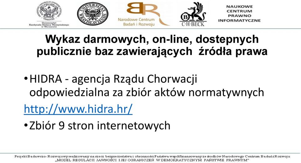 Rządu Chorwacji odpowiedzialna za zbiór aktów