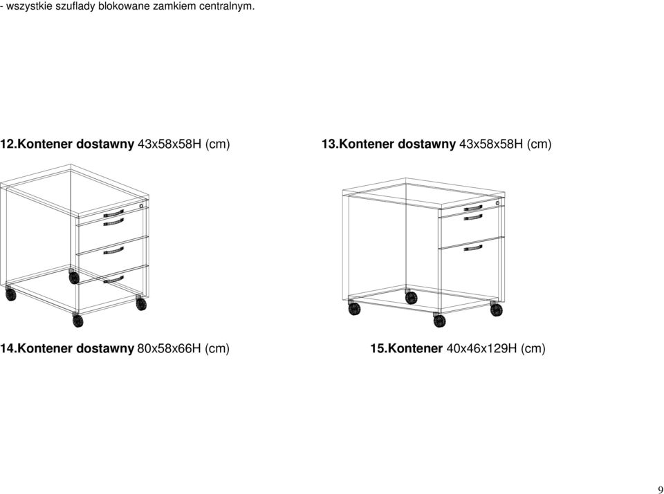 Kontener dostawny 43x58x58H (cm) 13.