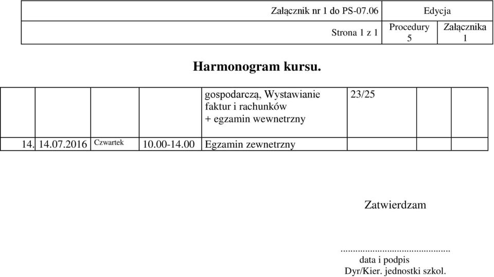 wewnetrzny 4. 4.07.206 Czwartek 0.00-4.