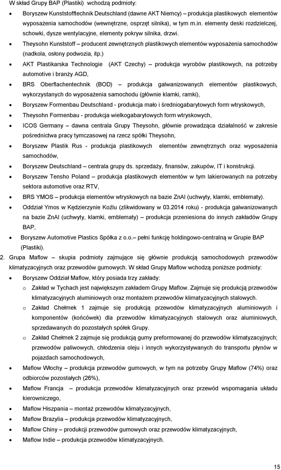 Theysohn Kunststoff producent zewnętrznych plastikowych elementów wyposażenia samochodów (nadkola, osłony podwozia, itp.