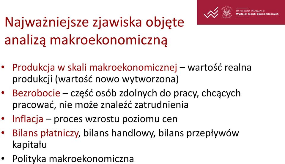 osób zdolnych do pracy, chcących pracowad, nie może znaleźd zatrudnienia Inflacja proces