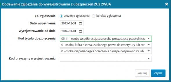 Następnym krokiem jest wyrejestrowanie osoby współpracującej z ubezpieczeń.